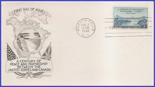 USA3 # 961 U/A SMARTCRAFT FDC U.S.-Canada Friendship | eBay