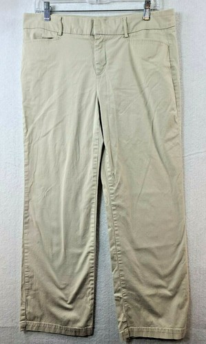 Izod Petite Womens 12P 33 x 28 Beige 