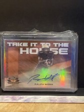 Ralph Webb 2018 Leaf Valiant Take It To The House Auto #/35 Rookie Vanderbilt Mx