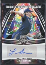 2022 Panini Elite Extra Edition Liam Simon Hidden Gems Signatures Black Auto