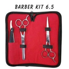 6.5" Professional Salon Hair Cutting Scissors Thinner Barber Shears Razor Kit