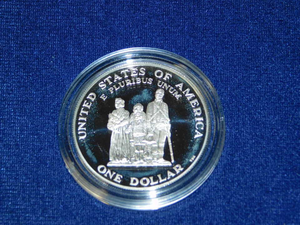 US MINT 1998 BLACK REVOLUTIONARY WAR PATRIOTS SILVER DOLLAR COMMEMORATIVE COIN - Image 4 of 4