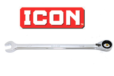 NEW ICON ANTI-SLIP REVERSIBLE RATCHETING WRENCH 12pt WRAS-7 SAE INCH PICK SIZE