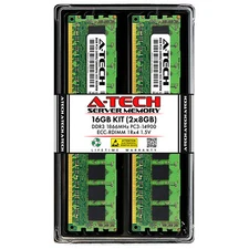 16GB 2x 8GB PC3-14900R RDIMM Supermicro 6027AX-72RF 6027TR-HTRF Memory RAM