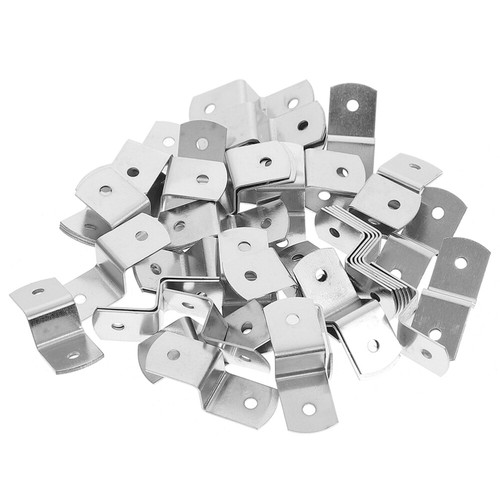 50pcs Picture Frame Clips Table Tops Fasteners Z Clips Canvas Offset Clips for