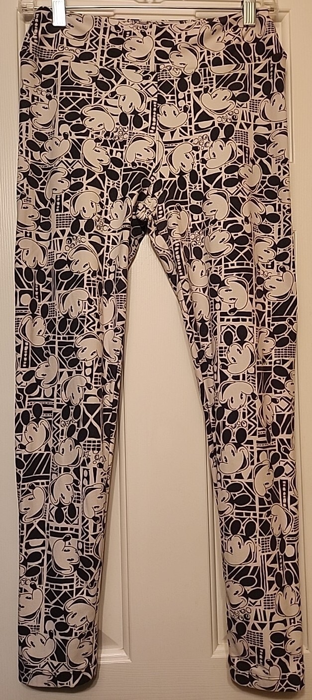 Women’s LulaRoe Disney Vintage Mickey Mouse Soft Butter Leggings One Size