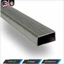 1-1/2" x 3" Rectangular Metal Tube - Mild Steel - 11 gauge - ERW - 72" inch long