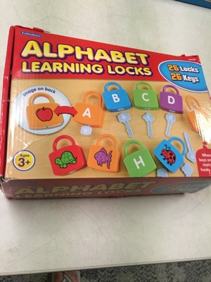 alphabet lock and key toy