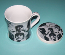 THE BEATLES, MUG AND COASTER, LID, LEONARDO COLLECTION, FINE CHINA, GIFT