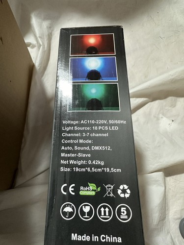 Excellent reviews DJ Stage Light 36-LED Sound Activated Stage Light w Remote F3 - Picture 10 of 12