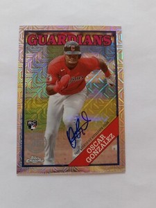 2023 Topps Chrome Silver Pack Rookie Autograph  #T88C-92 Oscar Gonzalez RC / 249