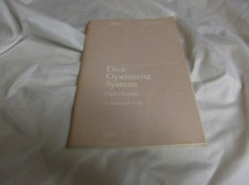 1983 IBM Disk Operating System User's Guide Microsoft Personal Computer First Ed