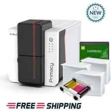 Evolis Primacy 2 Single Sided ID Card Printer Bundle with ID Cards
