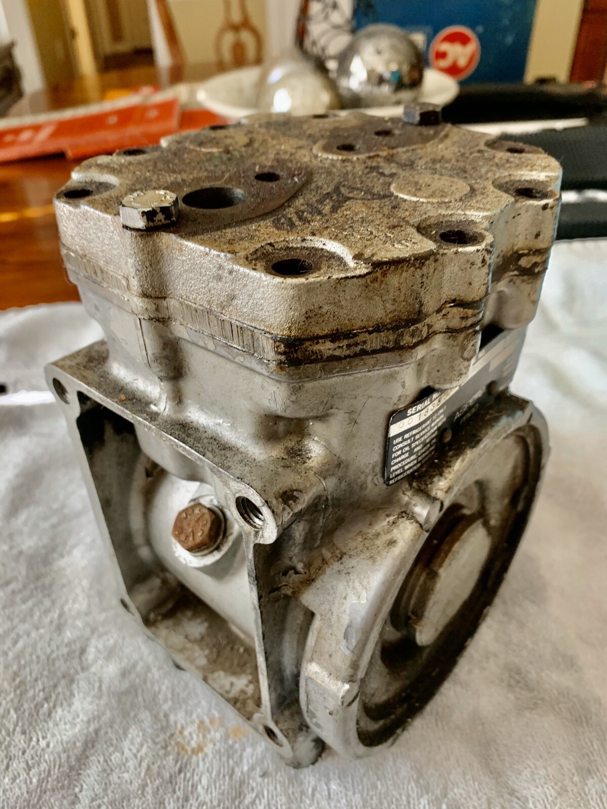 1972 Ferrari Dino 246 308 Air Conditioning A/C Compressor HG 700AP Aspera Frigo