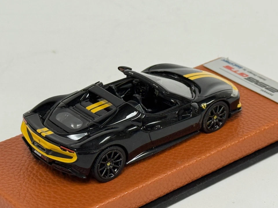 1/43 Looksmart Ferrari 296 GTS in Blue Corsa on Leather base  LS538I - Image 3 of 4