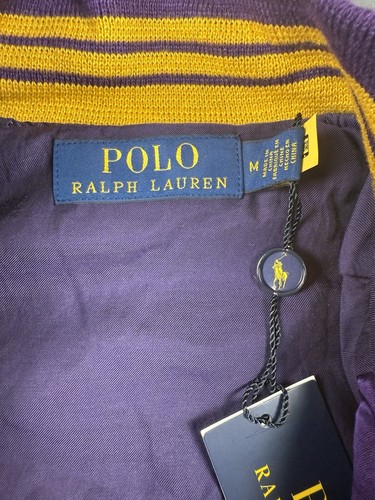 Polo Ralph Lauren Northeast Champs Purple Satin Varsity Letterman Jacket Medium - 第 8/8 張圖片