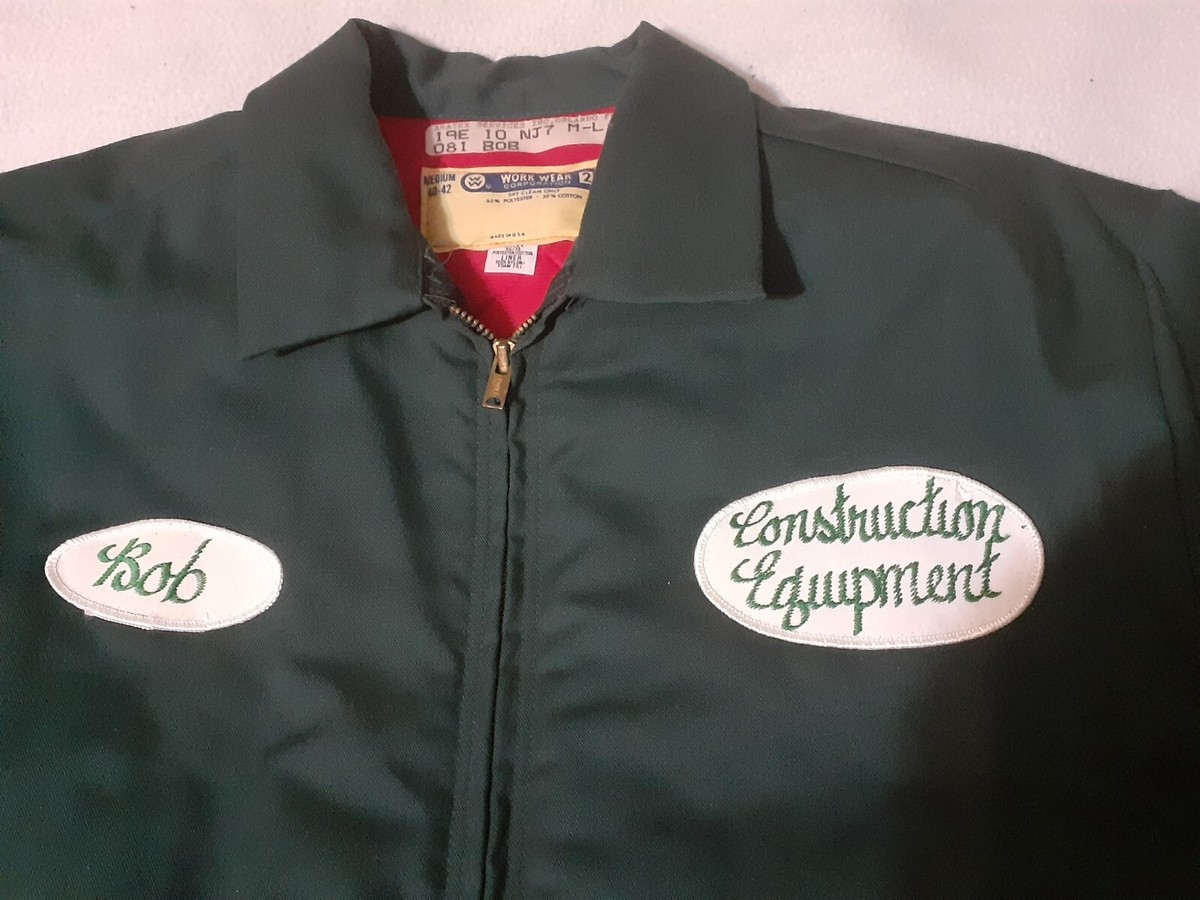 VTG 70s WORK WEAR CORPORATION COTTON FULL ZIP QUILTED LINER JACKET