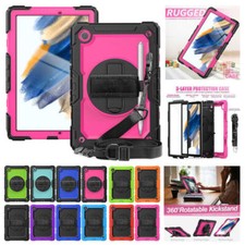 Armor Stand Case Screen Cover For Samsung Tab S8 S7 S6 A7 Lite 8.7 10.4 A8 10.5"