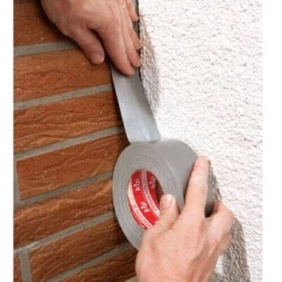 BLACKSPUR Duct Tape Heavy Duty 50mm x 10m Waterproof Gaffer Cloth Strong Plumbing Silver