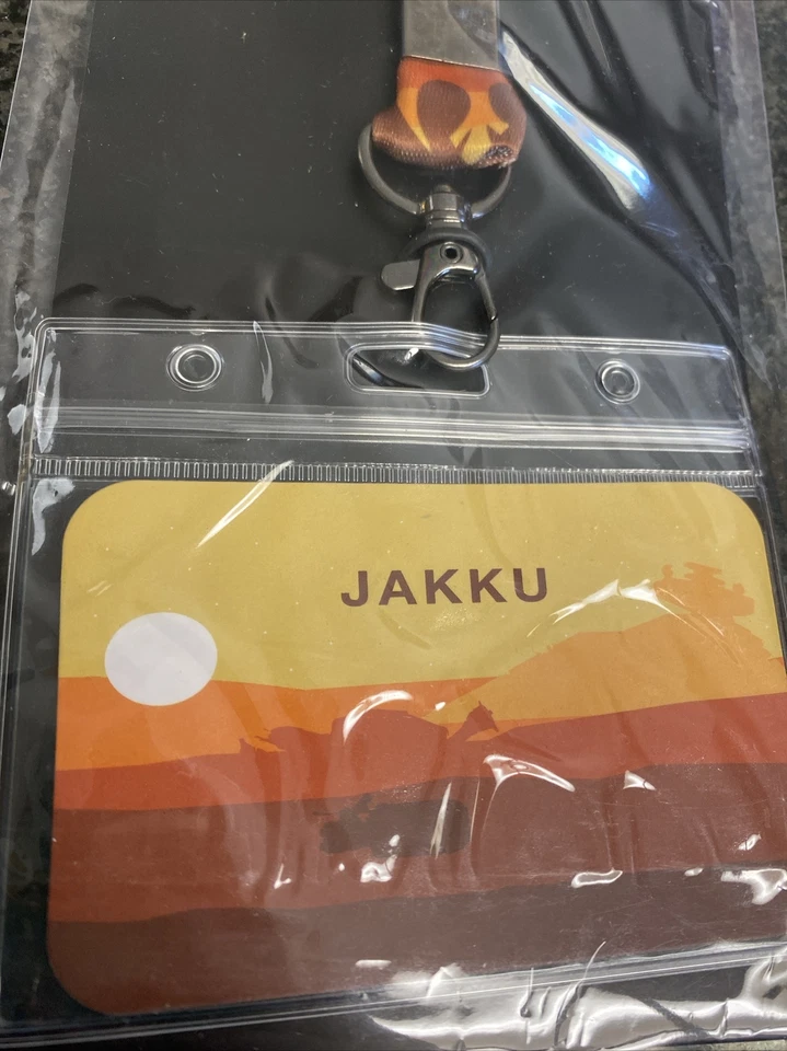 Loungefly ~ Disney Star Wars Lands Jakku Lanyard with Card Holder & 4 Pins - Image 2 of 4