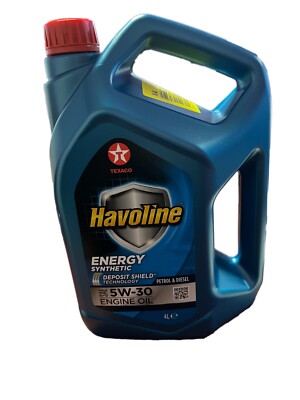 TEXACO HAVOLINE ENERGY SYNTHETISCHES ÖL SAE 5W30 BENZIN & DIESEL TEXACO ÖL 4L