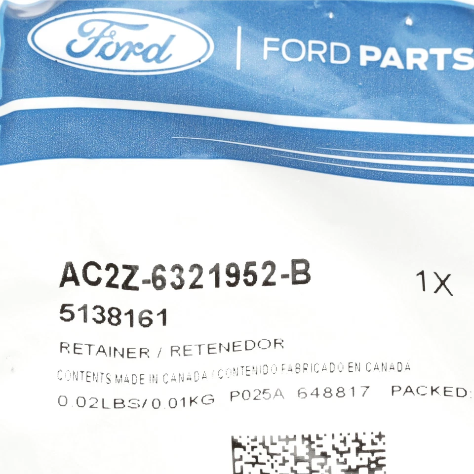 Herrajes de bloqueo de clip de varilla de cierre de manija de puerta Ford AMARILLO AC2Z62219552B fabricante de equipos originales NUEVO Foto 4 de 4