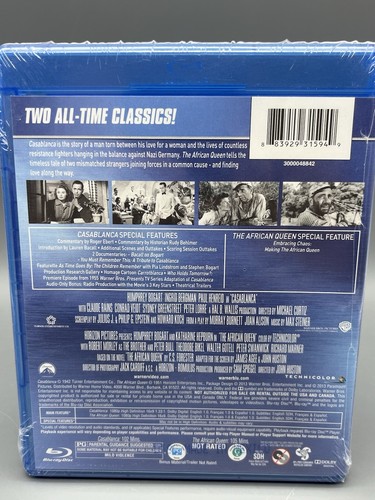 Casablanca/The African Queen (Blu-ray Disc, 2013, 2-Disc Set), NEW Sealed! - Bild 6 von 8