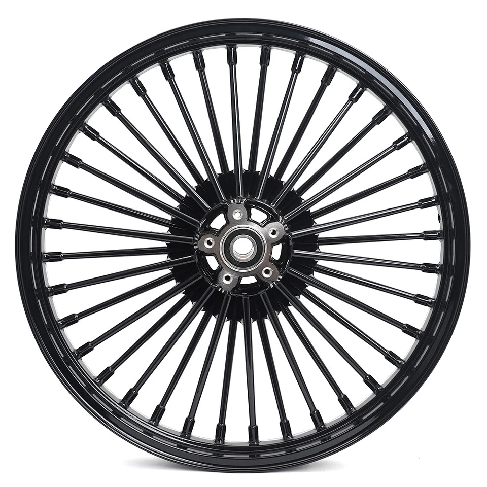 21x2.15 16x3 Fat Spoke Wheels Rim for Harley Dyna Street Bob FXDB Low Rider FXDL Foto 2 de 4