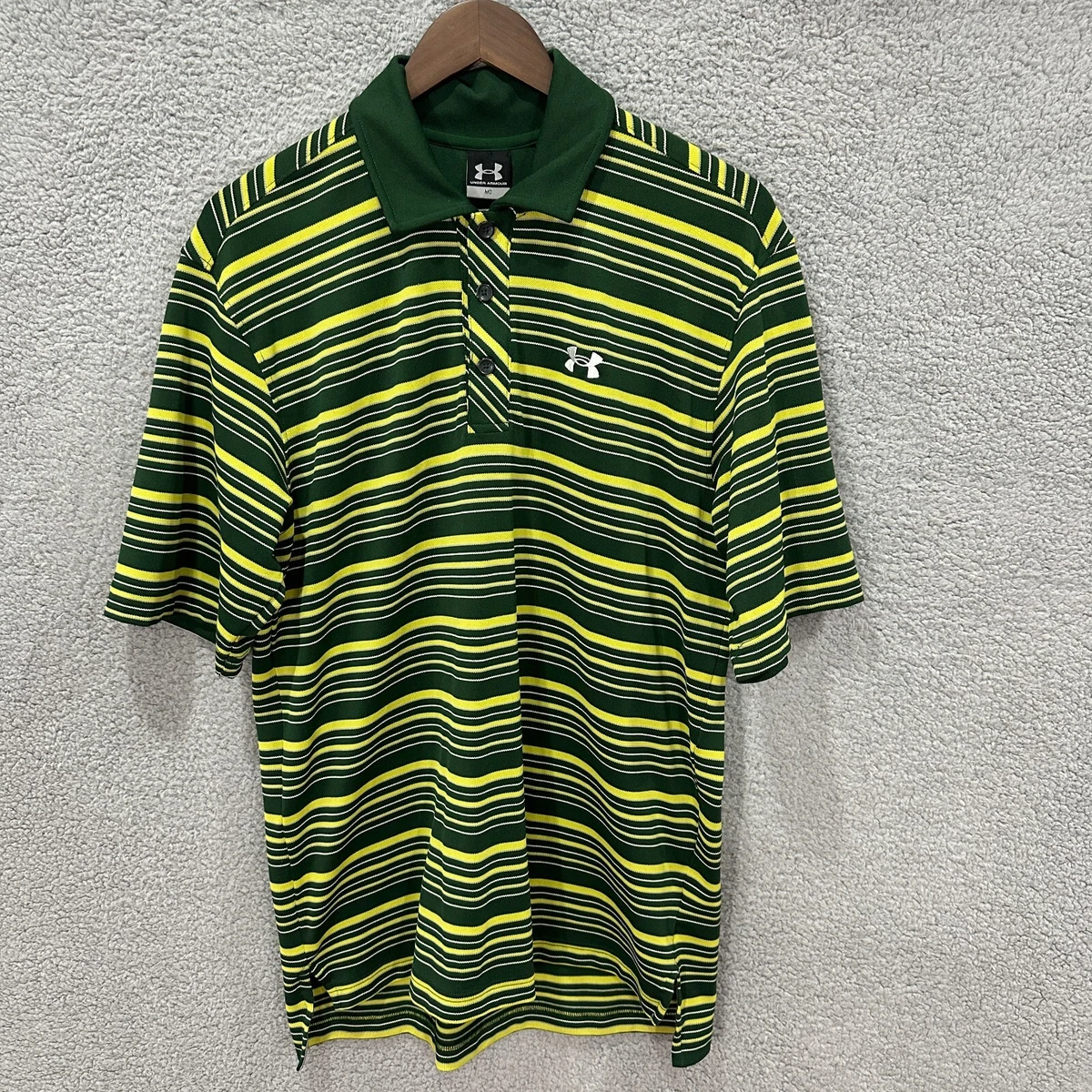 Under armour top striped polo shirts