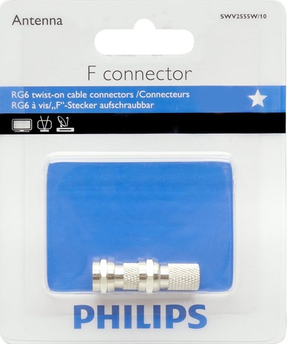 Philips SWV 2555 W/10 Audio-/Video Doppel Anschluss für Satellitenkabel (F-Steck - Bild 2 von 2
