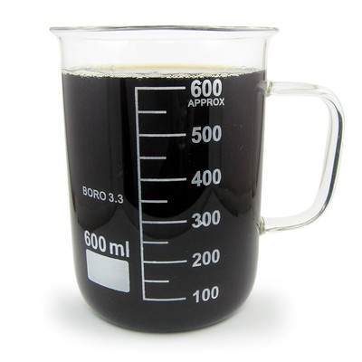 glass beaker mug