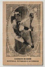 1922 Neilson's Chocolate Baseball Type 2 V61 #6 Carson Bigbee Pitts. Nat.