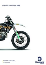 Husqvarna Owners Manual Book Guide 2022 FC 450 Rockstar Edition US