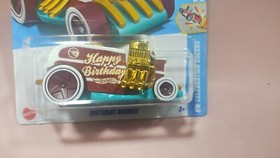 Hot Wheels Treasure Hunt Birthday Burner HW Celebration Racers #5/10 Diecast New