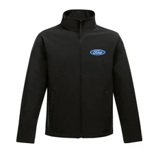 Ford Motor Sport Cars F1 Racing Enthusiast Lightweight Softshell Jacket Black