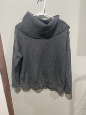 Apt 9 Vintage Y2K Cowl Neck Sweater Women's Size M Gray Long Sleeve