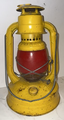 #ad Antique Deitz No. 100 Kerosene Lantern Stolen from Cincinnati Red Globe $99.00