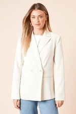 Dorothy Perkins Ecru Blazer Womens Occasion Jackets & Coats