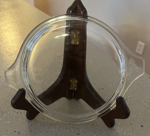 Vintage PYREX Corning Ware Glass Round Tabs Replacement Lid 30 470 C Clear