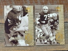 1999 Upper Deck Century Legends #18 Ray Nitschke # 28 Forrest Gregg