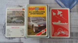 Quartett Auto BMW 635 CSI Porsche Turbo 3.3 BMW M1 Ferrari 512 BB AC ME 3000