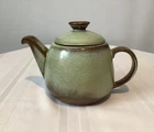 Frankoma Earthware Pottery Teapot/Lid Plainsman “Prairie Green” Glaze 6T