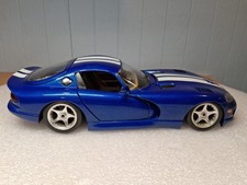 1996 Dodge Viper GTS Coupe Blue with White stripe - 1/18 Bburago Diecast Model