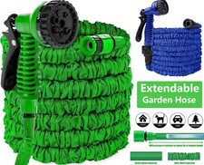 25-200FT Expandable Garden Hose Pipe High Pressure Spray Gun Flexible Water Hose