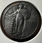 1930 S 25c Cents Deep Purple Standing Liberty 90% Silver Quarter Key Date AU/BU