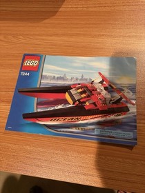 LEGO CITY: Speedboat (7244) With BoxIncomplete. Missing Both Minifigs, And Motor