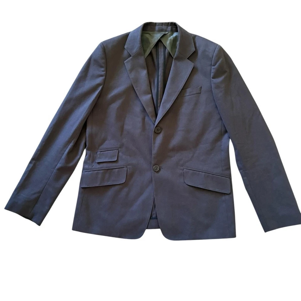 A.P.C. Rue Madame Paris Cotton Charcoal Gray Men's Blazer Size Large - Image 3 of 4