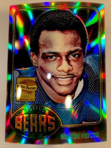 2001 WALTER PAYTON TOPPS CHROME 1976 RETRO SERIES RC REFRACTOR BEARS 🐻 HOF NICE - Picture 1 of 14