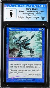 MANA SHORT 7th Edition Foil Rare CGC 9 Q+ MTG [Nostalgium]