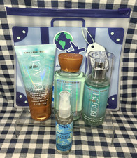 5 Piece ALL NEW At The Beach TRAVEL Set TSA Reusable Bag Bath Body Works
